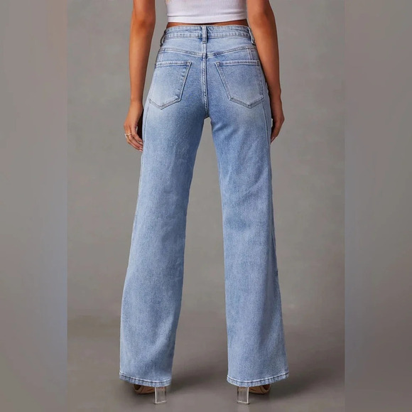 Micas Light Blue Wash Jeans - Size XL - New with Tags - Picture 2 of 15